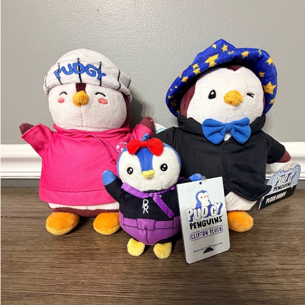 Pudgy Penguins Plush Lot of 3